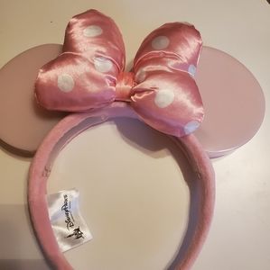 Disney Minnie Ears - pink bow, light up ears